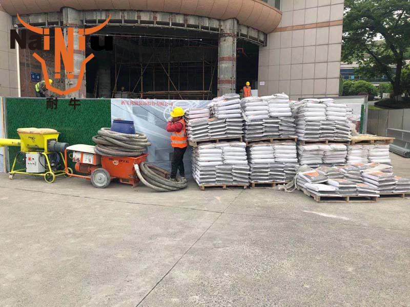 灌浆料开裂征象